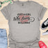 Just a girl who loves bulldogs - V3 - Elegant Text T-Shirt